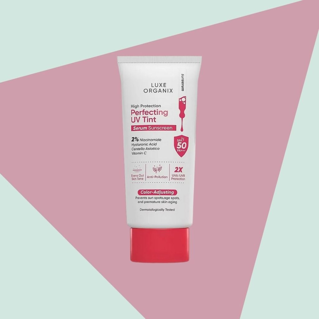 Luxe Organix Perfecting UV Tint Serum Sunscreen SPF 50 PA +++