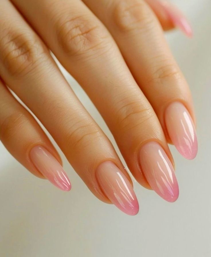 blush barbiecore nails