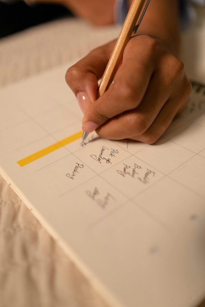 writing your plans