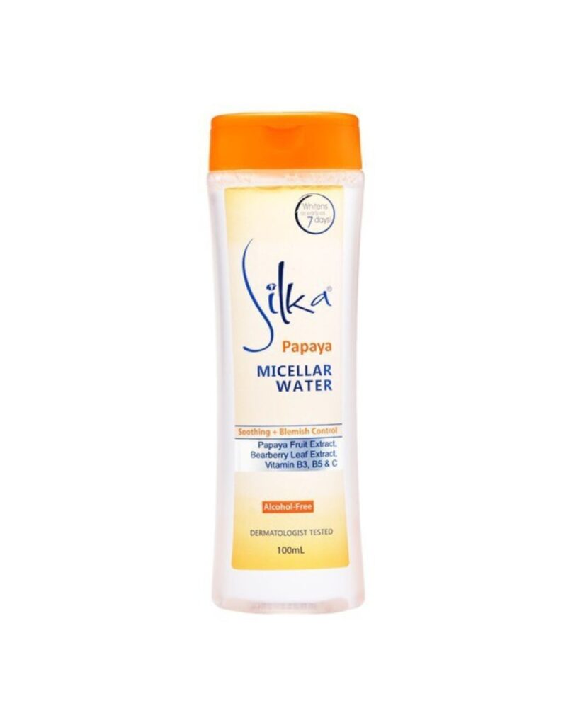 The Best Micellar Water For the First Step in Your GUWM Routine 11 silka papaya micellar water