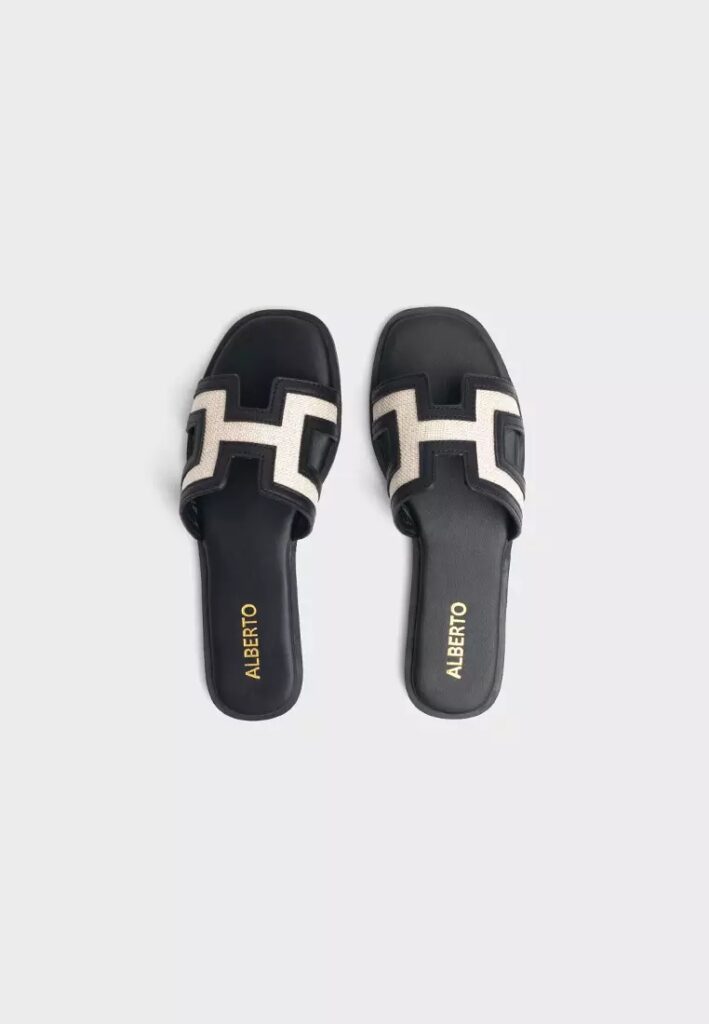 These Sandals Look Just Like the Hermes Oran 4 alberto arra flat sandals