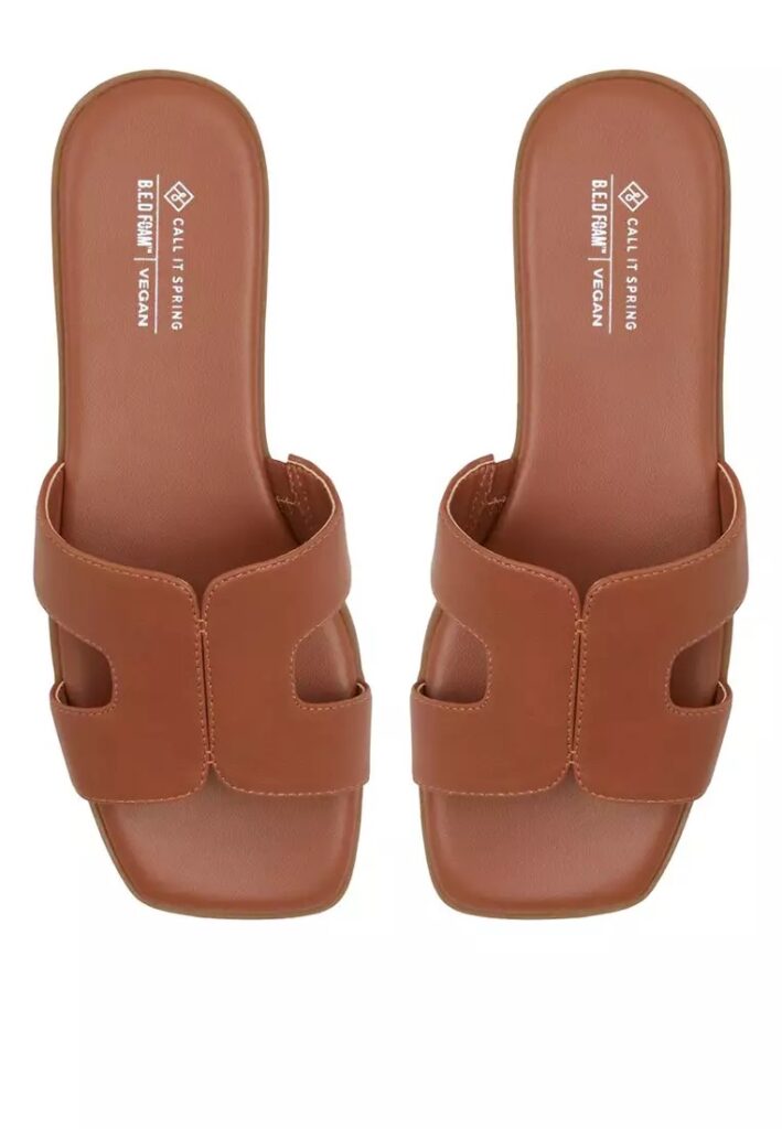These Sandals Look Just Like the Hermes Oran 13 call it spring halyee slip on sandals