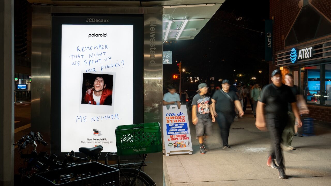 polaroid flip campaign billboard edited