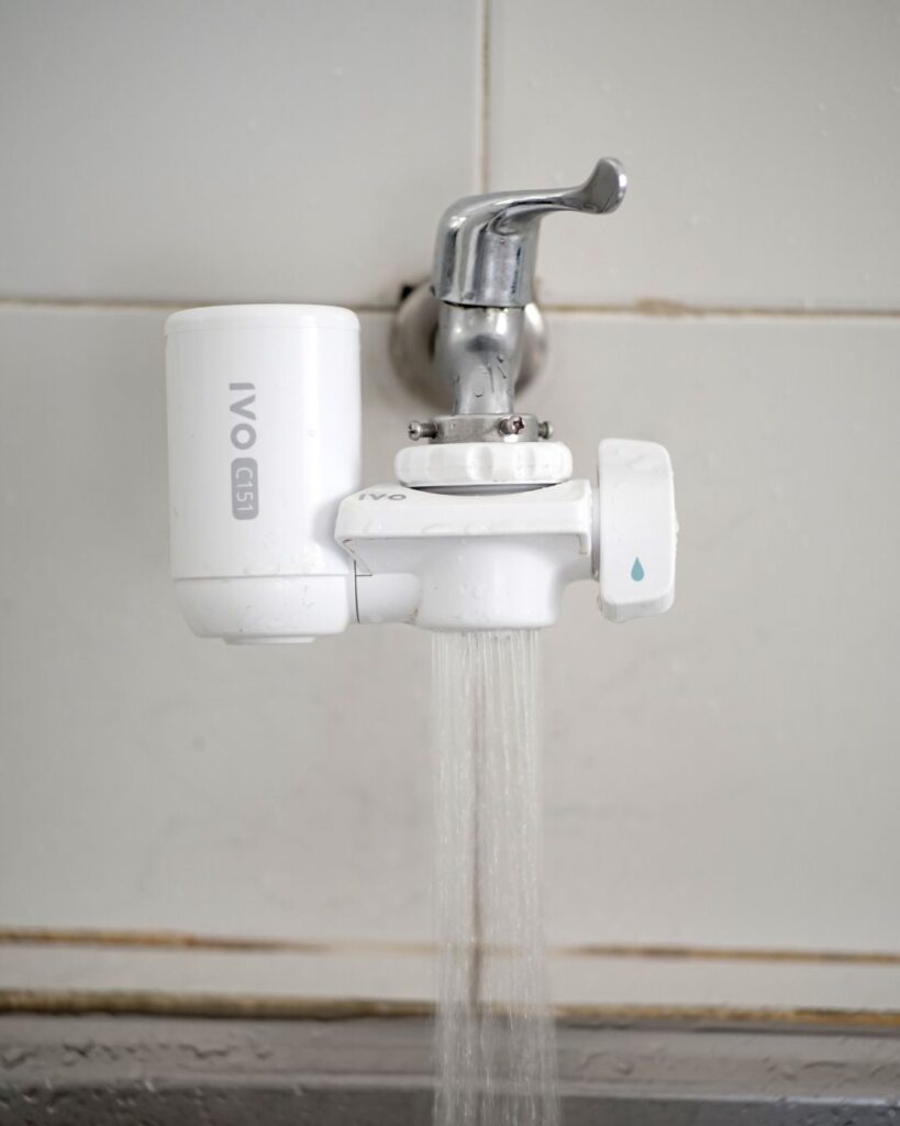 Should You Get the IVO Water Purifier? 4 ivo water purifier in action