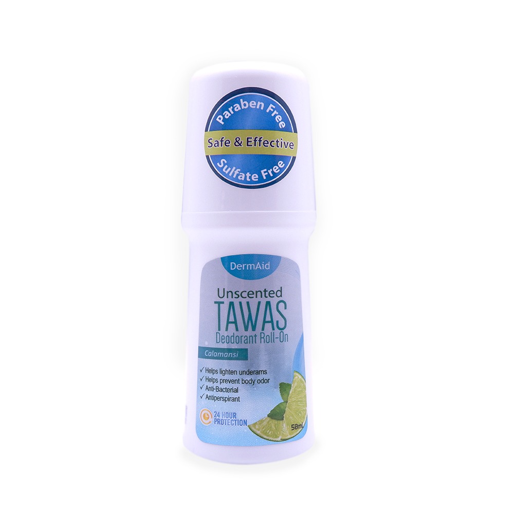 DermAid Unscented Tawas Deodorant Roll-On