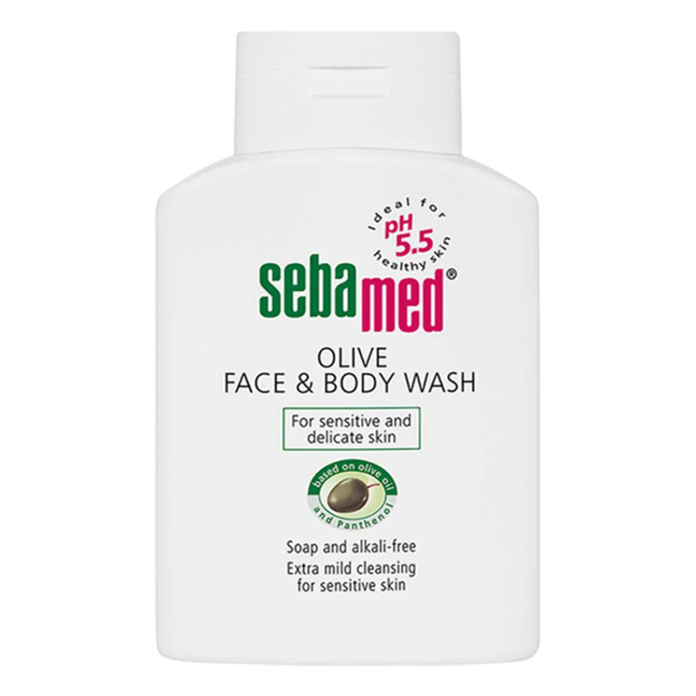 These Cleansers for Sensitive Skin Promise To Be Gentle yet Effective 9 Sebamed Olive Face & Body Wash