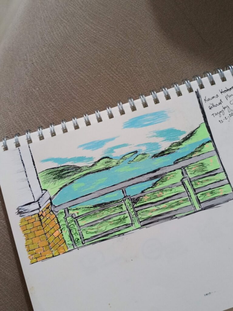 colored gel pen drawing 2