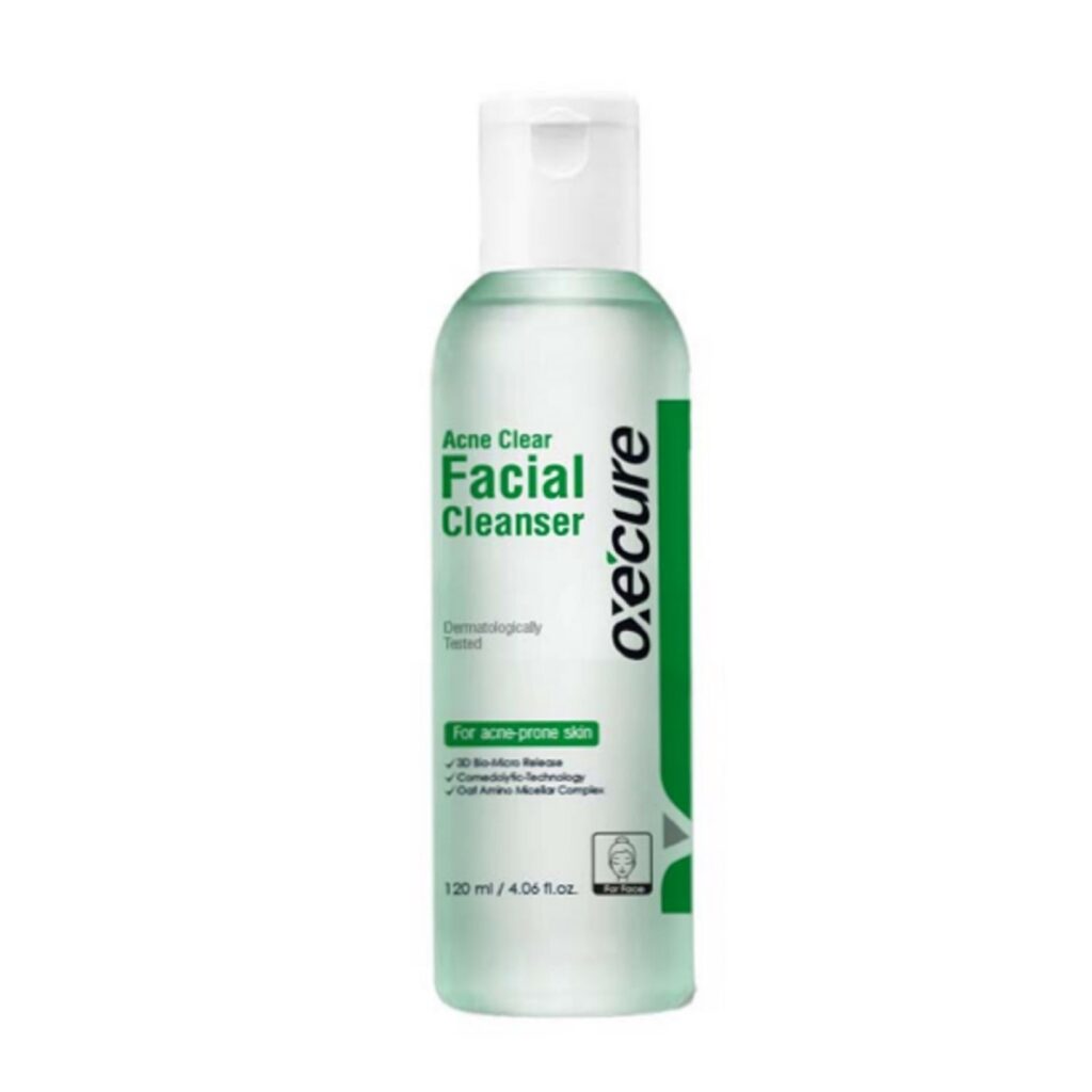 oxecure acne clear facial cleanser